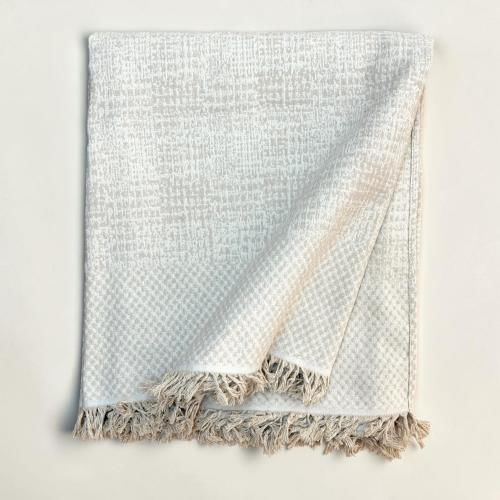 Linea Home Cruise Throws Set 3 Pcs Ecru