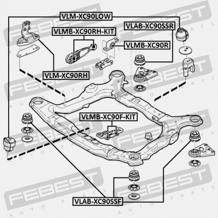 Febest Frontsystem für Volvo XC 90 2003 8678497