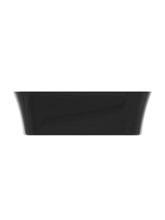 Ideal Standard Ipalyss Einbau Badezimmerwaschbecken aus Porzellan 55x38x12,5cm Schwarzes