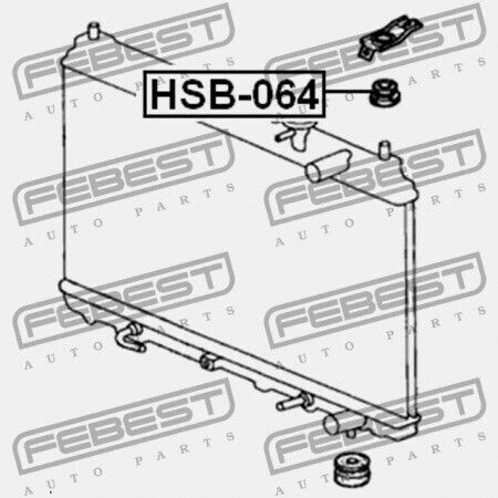 Febest Radiator de apă pentru automobil pentru Honda CR-V