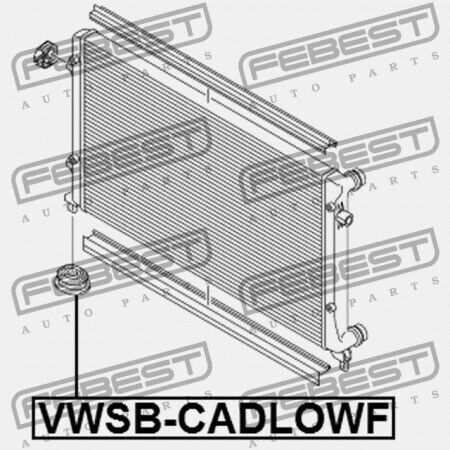 Febest Car Water Radiator for Audi A3 / S3