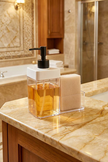 SteweHome Вградена Дозатор Кухненски Пластмасов Черен 350ml
