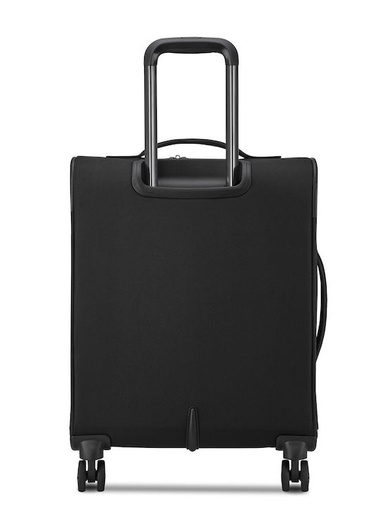 Delsey Slim Cabin Suitcase Black Height 55cm