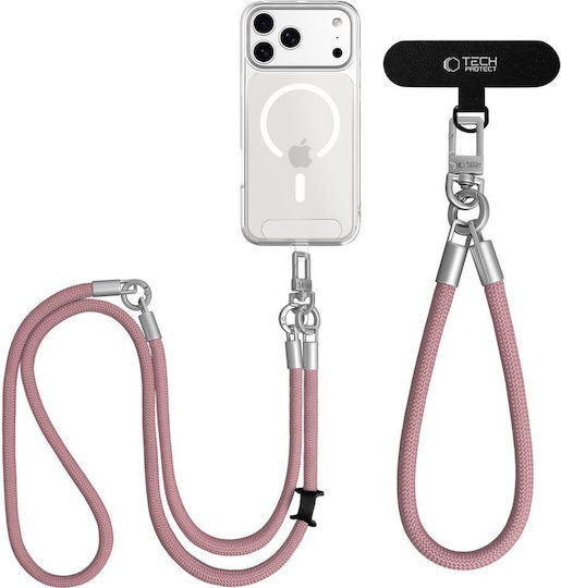 Mobile Phone Strap Crossbody & Hand Tech-Protect C10s Rope Pink Titanium