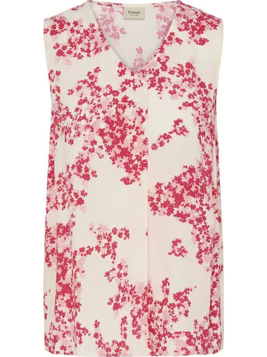 Women's Sports Polo Sleeveless Blouse Pink Embrime