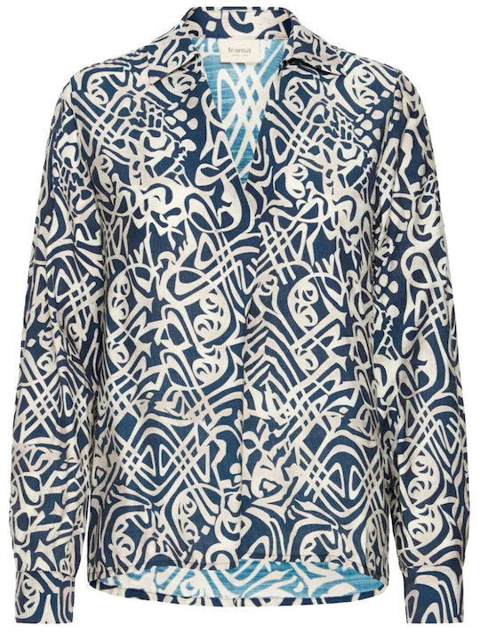 Long Sleeve Women's Shirt Navy Blue