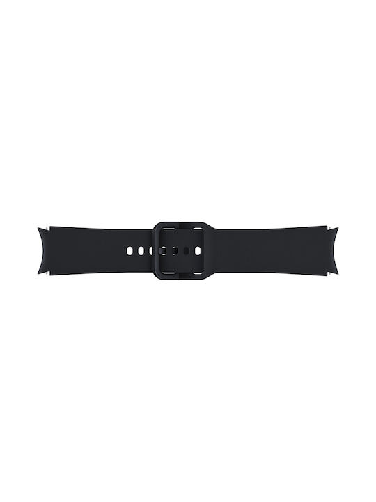 Samsung Λουράκι Σιλικόνης Μαύρο (Galaxy Watch4/5/6/7/FE/4 Classic/6 Classic/5 Pro)
