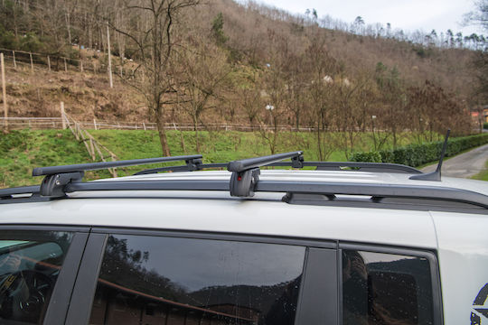 Menabo Aluminum Roof Bars Sherman XL Black 135 Cm Black Color Citroen C3 Mk2 Picasso 5 Doors 2008>2017 Raised Rails Parallel Bars Empty 2 Pieces 12290/mb Mp.12290/mb-35