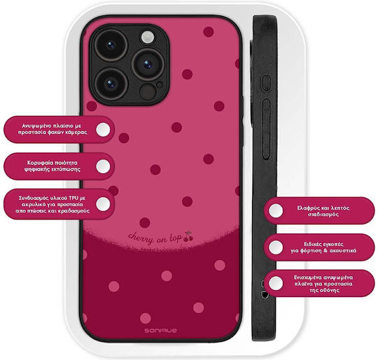 Калъф Sonique Delulu Polka Era Series Xiaomi Poco M5 Top Череша