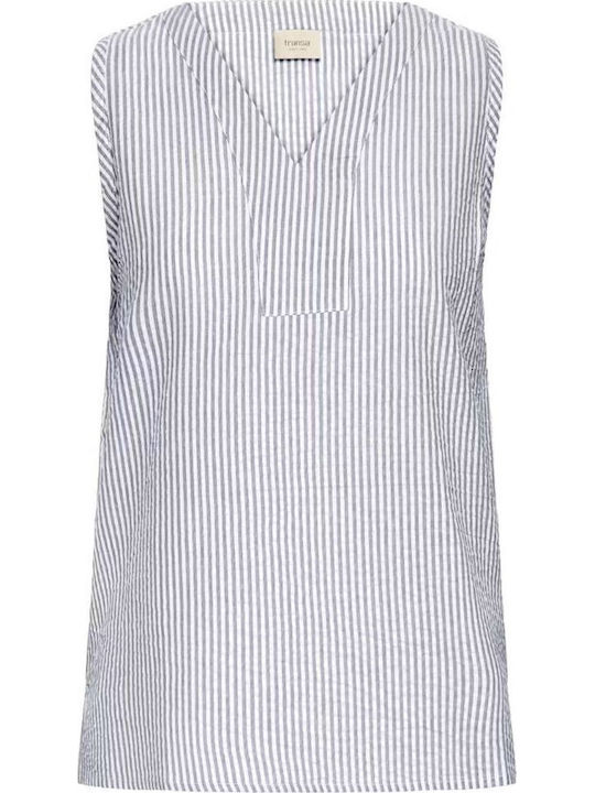 Women's Striped Blue Blouse