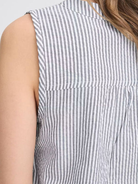 Women's Striped Blue Blouse
