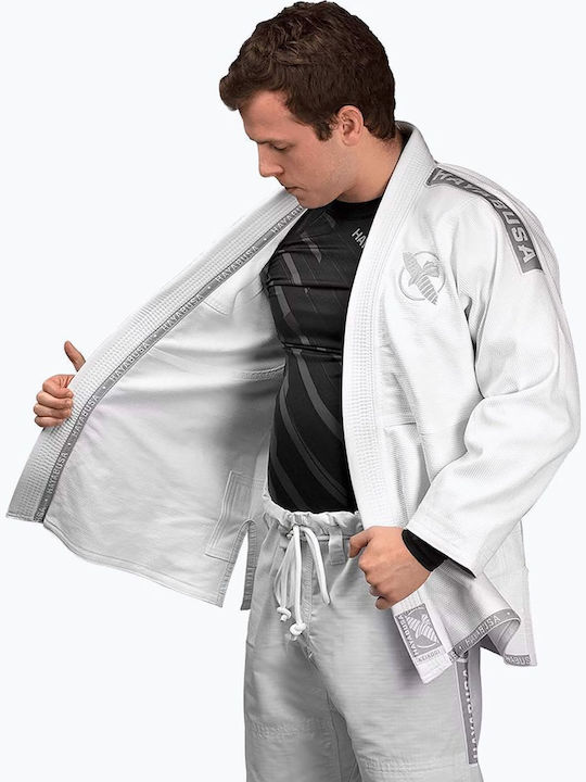 Hayabusa Men's Brazilian Jiu Jitsu White Jacket