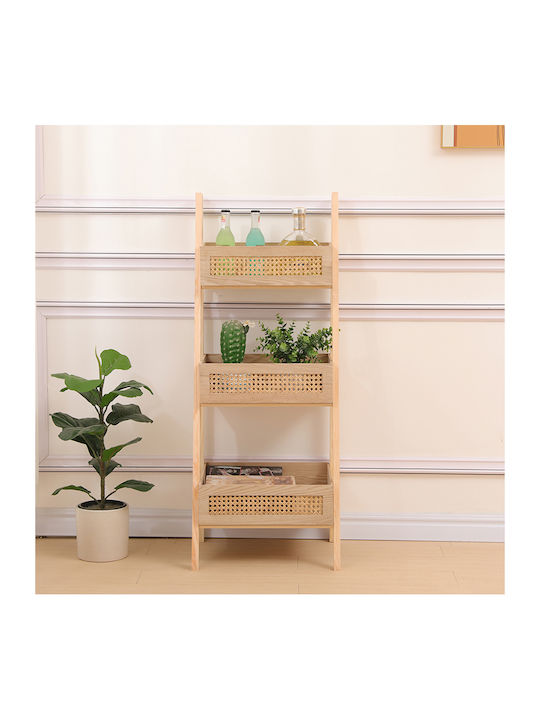 Βιβλιοθήκη Scandy Φυσική Απόχρωση 44x37x110εκ.