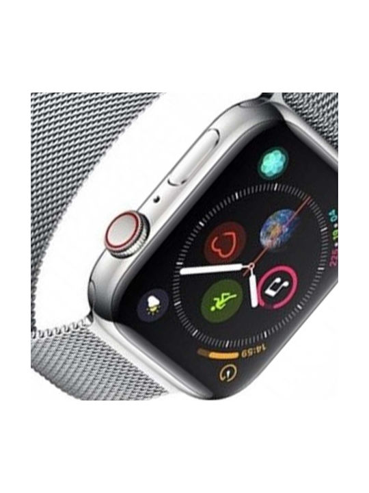 Devia Elegant Milanese Λουράκι Μεταλλικό Ασημί (Apple Watch 38/40/41mm)