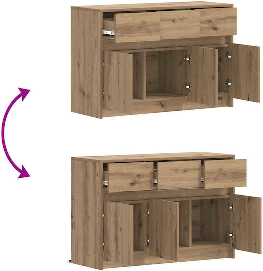 TV-Ständer Eiche M91xP34xH61cm