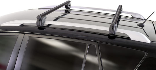 Menabo Aluminum Car Roof Bars Sherman XL Black 135 Cm Black Color Toyota Fortuner 5 Doors 2004>2015 Raised Rails Parallel Bars Set 2 Pieces 12290/mb Mp.12290/mb-182