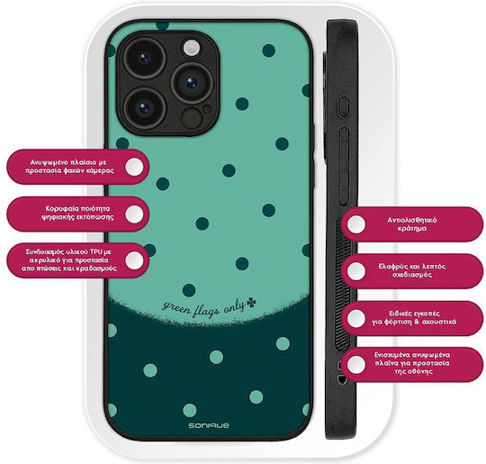 Калъф Sonique Delulu Polka Era Series Realme 12 Pro 5g Realme 12 Pro Plus 5g Зелен Флаг