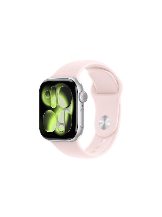 Apple Λουράκι Σιλικόνης με Pin Ροζ (Apple Aw)