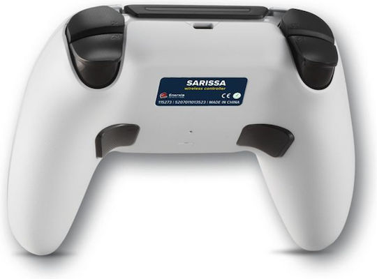 Spartan Gear Sarissa Ασύρματο Gamepad για PC / PS4 / PS5 / Switch White + one extra faceplate