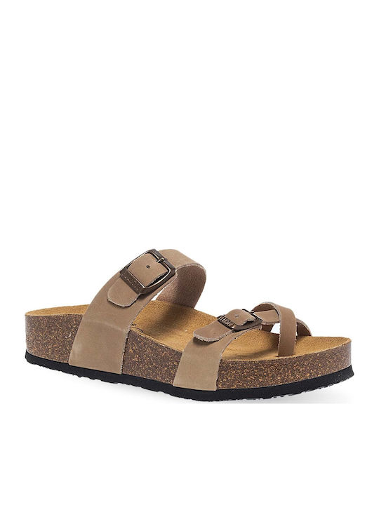 Cp Bombay Leather Women's Anatomic Sandals Nobuck Taupe