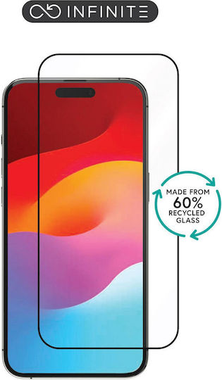 eSTUFF Full Face Tempered Glass Μαύρο (iPhone 15 Pro Max)