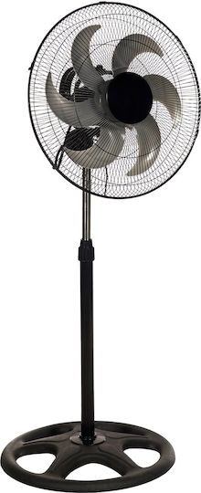 TnS Pedestal Fan 75W Fan Diameter 45.72cm Black