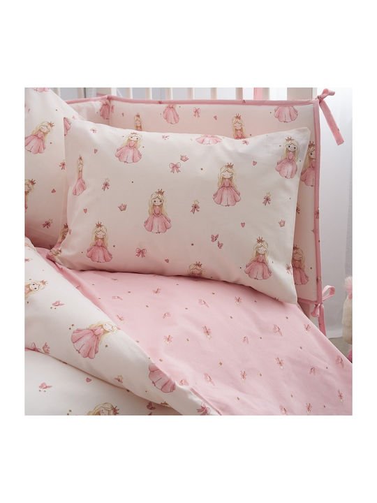 Vesta Home Βρεφικό Κουβερλί Βαμβακερό Pink 120x160cm