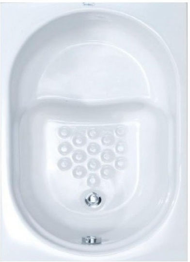 Sanitec Gloria Cadă de baie Acrilic 105x70cm cu scaun