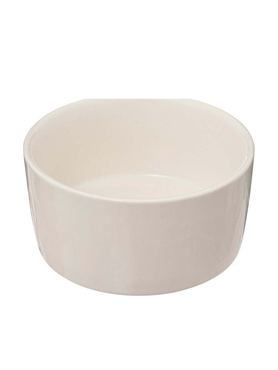 Secret de Gourmet Ceramic Dessert Divided Serving Plate with 3 Slots White Ø10cmxY10cm 24x35x10cm