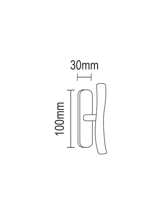 Viometale Latch Window Μπρονζέ 08.460.T8