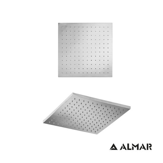 Almar Square Showerhead 30cm 30x30cm with Extension Arm 35cm