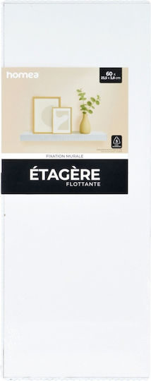 Wall Shelf with LED White 60x23.5x3.8cm Wall Shelf with LED White 60x23.5x3.8cm