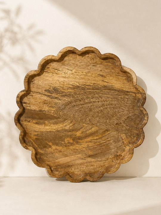 Kaemingk Διακοσμητικός Δίσκος Hölzernes Rund 29.5x2x29.5cm 1Stück