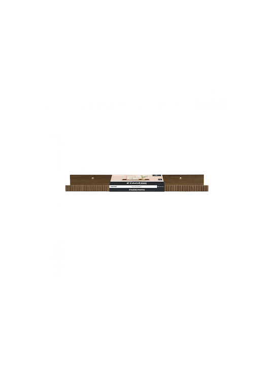 Ράφι Τοίχου με LED Καφέ 59x11.5x9.5εκ.