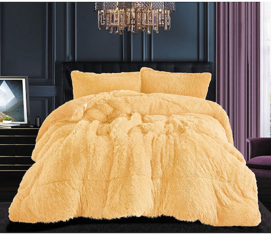 Silk Fashion Duvet Cover Single 170x220cm Beige