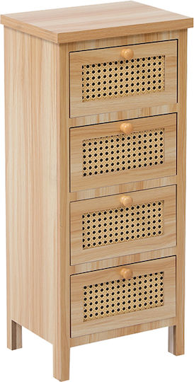 Συρταριέρα Κρεβατοκάμαρας Ξύλινη Scandy 44x26x78.5εκ.