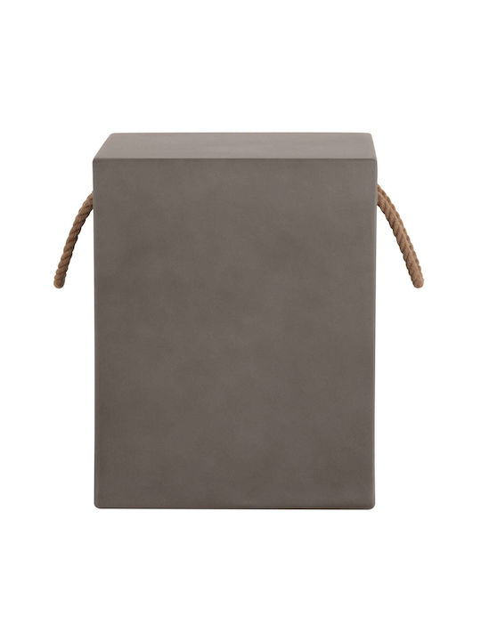 Scaun De Exterior Cub Din Beton Gri