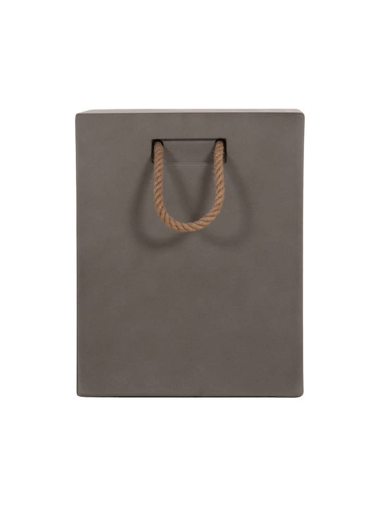 Scaun De Exterior Cub Din Beton Gri
