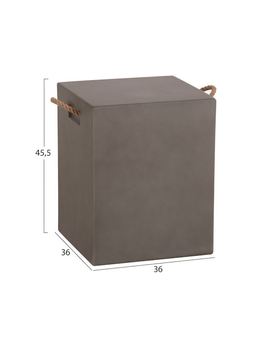 HomeMarkt Außenbereich-Hocker aus Beton Zak Graue 36x36x43cm