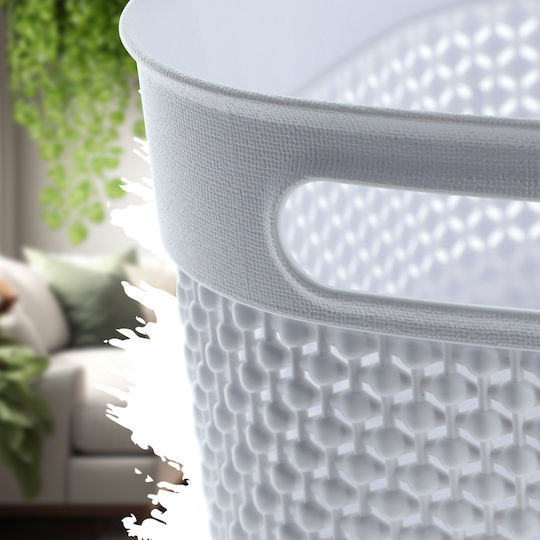 Grozs Filo Storage Basket L 18L 38x28x22cm White