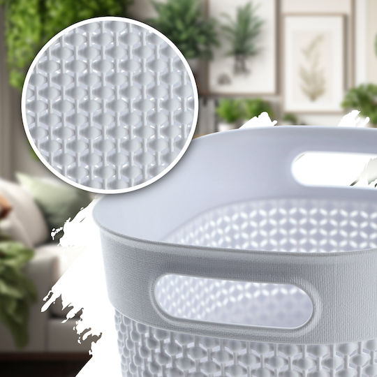Grozs Filo Storage Basket L 18L 38x28x22cm White