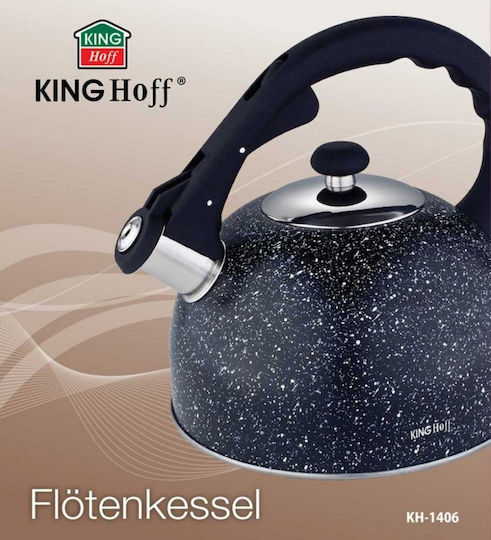KING Hoff Βραστήρας Ανοξείδωτος Μαύρη 2600ml