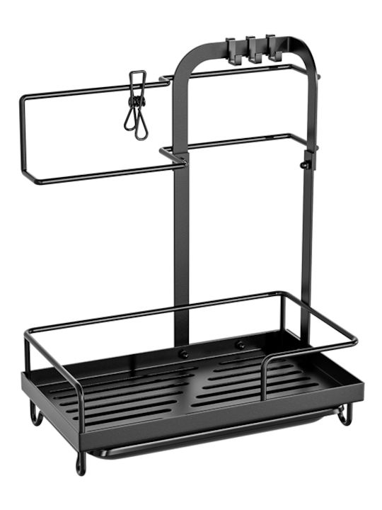 Cake Land Organizer Für Die Küchenspüle Aus Metall Schwarz 25,5cm