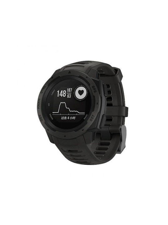 Strap Silicone Black (Garmin Instinct)
