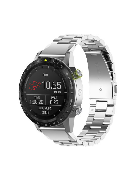 Techsuit Кайшка Неръждаема Стомана Сребрист За Garmin Instinct