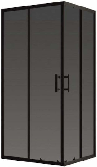 Inter Ceramic Cabinet Duș cu Glisare Ușă 89x108cm