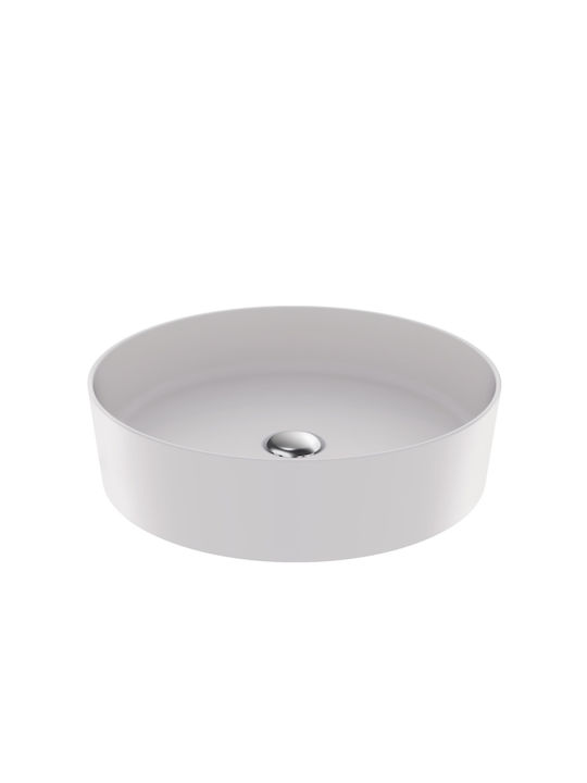 Creavit Loop Επικαθήμενος Νιπτήρας Πορσελάνης 45x45x11.5cm White