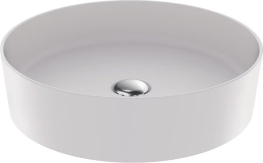 Creavit Loop Επικαθήμενος Νιπτήρας Πορσελάνης 45x45x11.5cm Creavit Loop Επικαθήμενος Νιπτήρας Πορσελάνης 45x45x11.5cm