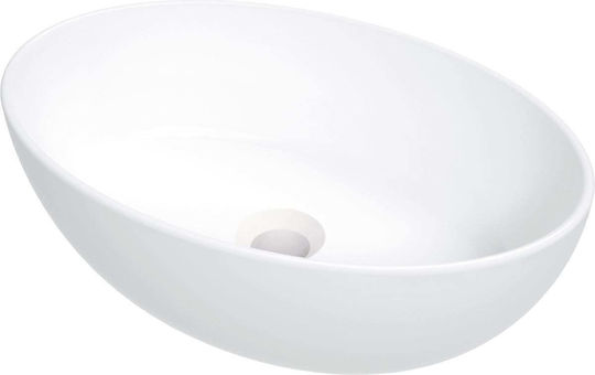 Deante Επικαθήμενος Νιπτήρας Κεραμικός 45.5x31x14cm Λευκός