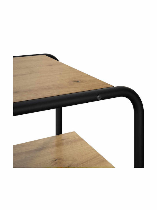 Konsolentisch aus Holz & Metall Eiche M80xB42,5xH70cm